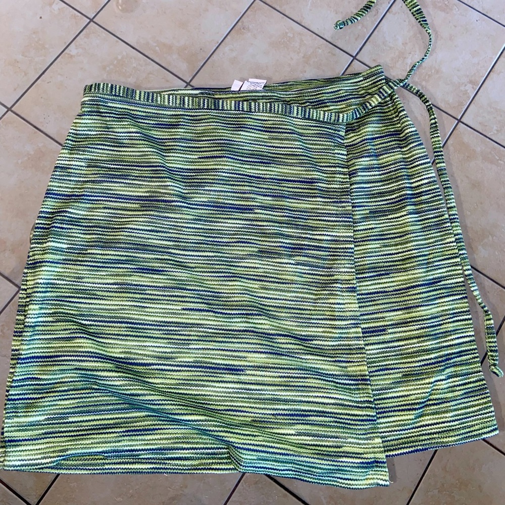 Green skirt